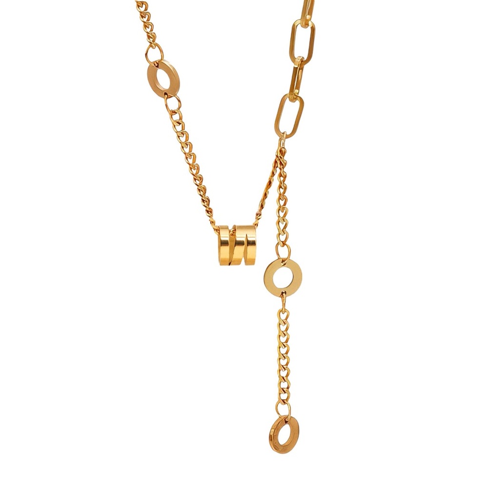 Chic 18k Gold Plated Link Necklace